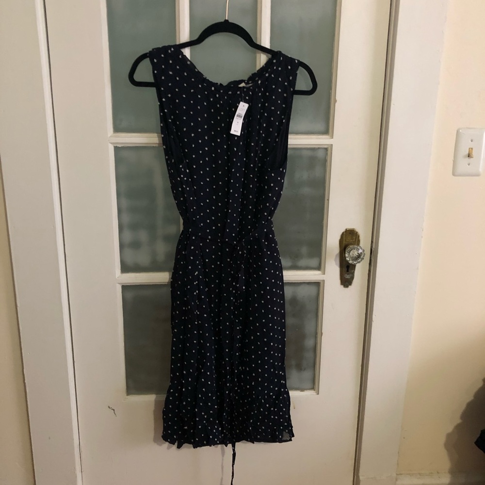 Polka Dot Tie Waist Dress